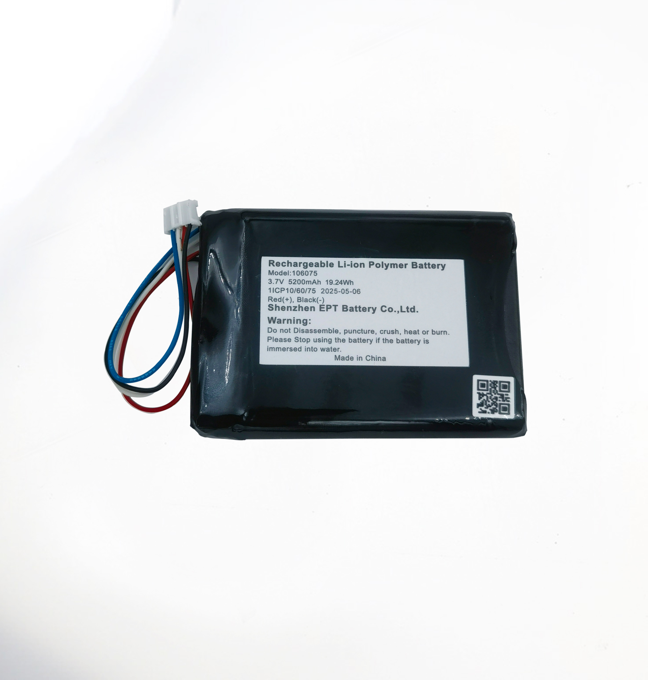 3.7V 106075 5200mAh 海洋監視聚合物鋰電池 3.7V 106075 5200mAh 海洋監視聚合物鋰電池